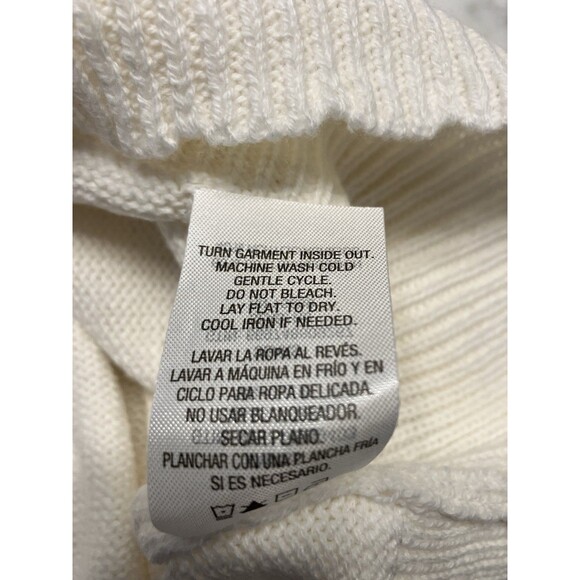 Basic Editions NWT Womens Scalloped Edge White Sweater Size XL - Picture 5 of 8